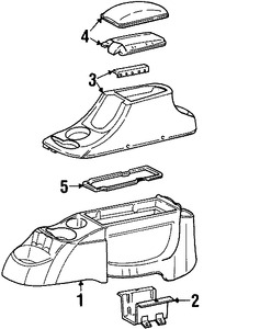 Foto de Consola de Apoyabrazos Original para Mercury Sable Ford Taurus Marca FORD Nmero de Parte YF1Z5406024CAC