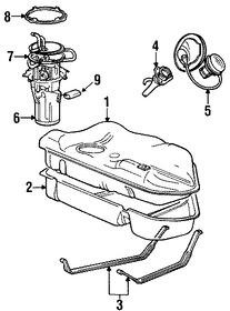 Foto de Unidad Emisora del Tanque de Combustible Original para Mercury Sable Ford Taurus Marca FORD Nmero de Parte YF1Z9275AA