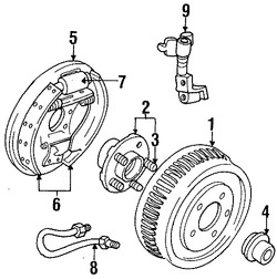 Foto de Zapata de Freno Original para Ford Taurus Mercury Sable Marca FORD Nmero de Parte 2U2Z2V200FARM