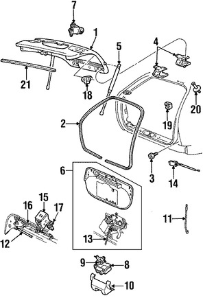 Foto de Interruptor del Marco de la Puerta Original para Ford Taurus Mercury Sable Marca FORD Nmero de Parte F1DZ14018A