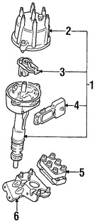 Foto de Tapa del Distribuidor Original para Ford Lincoln Mercury Merkur Marca FORD Nmero de Parte E6AZ12106A