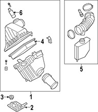 Foto de Manguera de Admisin de Aire del motor Original para Mercury Montego 2006 2007 Ford Five Hundred 2006 2007 Marca FORD Nmero de Parte 6F9Z9B659A