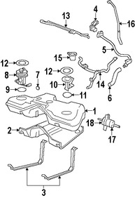 Foto de Interruptor de Inercia de Bomba de Combustible Original para Ford Mercury Lincoln Marca FORD Nmero de Parte 5L2Z9341A