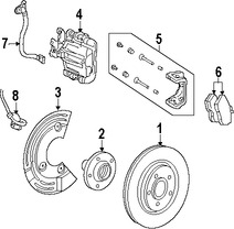 Foto de Cubierta de Polvo de Frenos Original para Mercury Montego Mercury Sable Ford Taurus Ford Taurus X Ford Freestyle Ford Five Hundred Marca FORD Nmero de Parte 5F9Z2C028BA