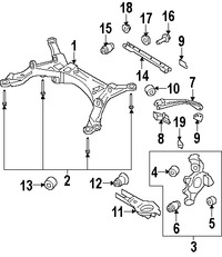 Foto de Buje del Muon de Suspensin Original para Ford Five Hundred Ford Taurus Ford Taurus X Mercury Montego Mercury Sable Marca FORD Nmero de Parte 5F9Z5A640AA