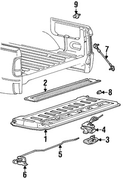 Foto de Puerta Posterior Original para Ford F-150 2004 2005 2006 2007 2008 2009 Marca FORD Nmero de Parte 9L3Z8340700A