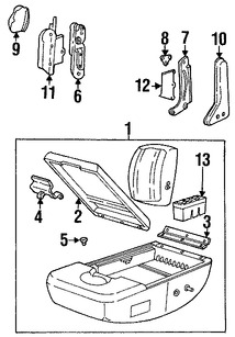 Foto de Apoyabrazos del Asiento Original para Ford F-150 2003 2002 Ford F-150 Heritage 2004 Marca FORD Nmero de Parte 2L3Z15644A22AAA