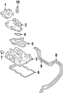 Foto de Tubo Enfriamiento de Aceite del Motor Original para Ford E-350 Super Duty 2008 2009 2010 Marca FORD Nmero de Parte 5C2Z6N721AA