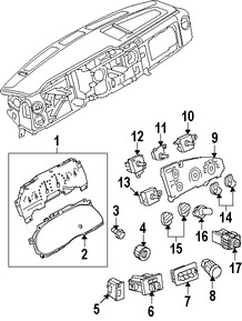 Foto de Interruptor de Control Motor del Ventilador Original para Ford E-150 Ford E-250 Ford E-350 Super Duty Ford Mustang Ford Taurus Mercury Sable Marca FORD Parte #F49Z19986A