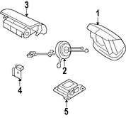 Foto de Mdulo de control del Air Bag Original para Ford E-150 2008 Ford E-250 2008 Ford E-350 Super Duty 2008 Marca FORD Nmero de Parte 8C2Z14B321A