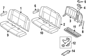 Foto de Apoyabrazos del Asiento Original para Ford E-150 Ford E-250 Ford E-350 Super Duty Marca FORD Nmero de Parte 8C2Z1665478A