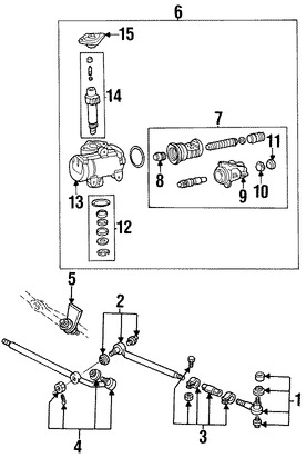 Foto de Juego de Sellos de Caja de Direccin Original para Ford  Lincoln Mercury Marca FORD Nmero de Parte F4UZ3E501B