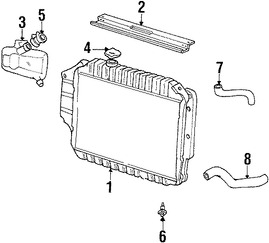 Foto de Tapa del Tanque de recuperacin de Refrigerante Original para Ford E-350 Econoline Ford E-350 Club Wagon Ford E-350 Econoline Club Wagon Ford E-350 Super Duty Ford Escort Marca FORD Parte #D2VY8K103A