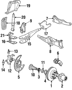 Foto de Cojinete de Apoyo Diferencial Original para Ford  Lincoln Mercury Marca FORD Nmero de Parte DV6Z4221A