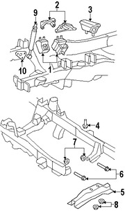 Foto de Soporte Amortiguador de Torque del Motor Original para Ford Ranger 2001 2002 2003 1998 1999 2000 Marca FORD Nmero de Parte F87Z6F034BA