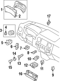 Foto de Interruptor para deshabilitar Air Bag lado Pasajero Original para Ford F-250 Super Duty Ford F-350 Super Duty Marca FORD Nmero de Parte 4G7Z14B268A