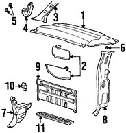 Foto de Motor Accionadro de Cerradura del Baul Original para Ford F-250 Super Duty 2002 Ford F-350 Super Duty 2002 Ford Excursion 2002 Marca FORD Nmero de Parte F81Z2503598AAD