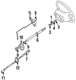 Foto de Cardn de Eje de Columna Direccin Original para Ford Explorer Mercury Mountaineer Marca FORD Nmero de Parte F87Z3B676FA