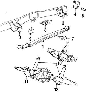 Foto de Buje para Hojas de Muelle Original para Ford Excursion 2002 2003 2000 2001 2004 2005 Marca FORD Nmero de Parte YC3Z5781AA