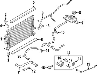 Foto de Clip de Sensor de Temperatura de Refrigerante de Motor Original para Ford Lincoln Marca FORD Nmero de Parte W703355S303