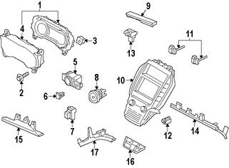 Foto de Sensor de Temperatura del Aire de la Cabina Original para Ford  Lincoln Marca FORD Nmero de Parte CV6Z19C734A