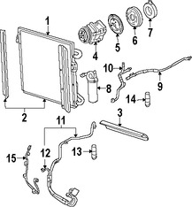 Foto de Manguera de succin Refrigerante Aire Acondicionad Original para Ford Escape 2005 2006 2007 Mercury Mariner 2007 Marca FORD Nmero de Parte 6L8Z19867AA