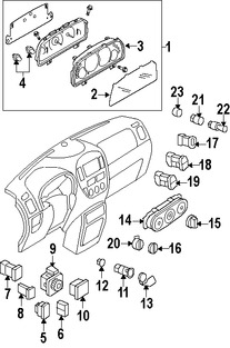 Foto de Panel de Control de Termperatura Climatizacin Original para Ford Escape Mercury Mariner Marca FORD Remanufacturado Nmero de Parte YL8Z19980AA