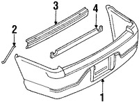 Foto de Cubierta del parachoques Original para Lincoln Blackwood 2002 Marca FORD Nmero de Parte 2C6Z17K835BA