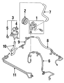 Foto de Polea de Bomba de Direccin Original para Mercury Mariner Ford Escape Marca FORD Nmero de Parte YL8Z3A733BA