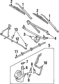 Foto de Boquilla del Limpiaparabrisas Original para Ford Escape Mercury Mariner Marca FORD Nmero de Parte YL8Z17603AA