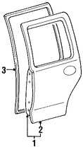 Foto de Panel externo de puerta Original para Ford Escape Mercury Mariner Marca FORD Nmero de Parte YL8Z7824701AA