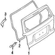 Foto de Puerta Trasera Original para Ford Escape Mercury Mariner Marca FORD Nmero de Parte 1L8Z7840010AA