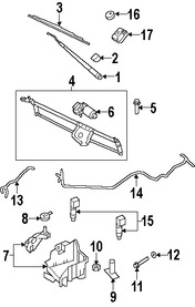 Foto de Sensor de Nivel de Lquido Limpiaparabrisas Original para Ford Expedition Lincoln Navigator Marca FORD Nmero de Parte 7L1Z17B649A