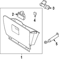 Foto de Guantera Original para Lincoln Navigator Marca FORD Nmero de Parte 7L7Z7806024AA