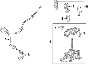 Foto de Cable de Cambio Transmisin Original para Lincoln Navigator Marca FORD Nmero de Parte 7L1Z7E395D