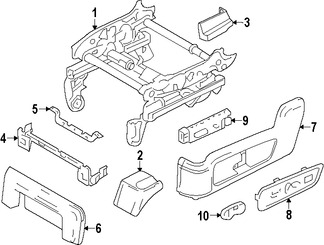 Foto de Panel lateral de Asiento Original para Lincoln Navigator Marca FORD Nmero de Parte GL7Z7862186AC