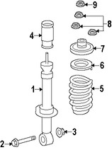 Foto de Muelle Helicoidal Original para Lincoln Navigator Ford Expedition Marca FORD Nmero de Parte 9L1Z5560A