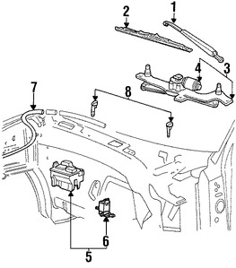 Foto de Depsito del lquido de limpia parabrisa Original para Ford Expedition 2002 2003 Lincoln Navigator 2002 2003 2004 Marca FORD Nmero de Parte 2L1Z17618AA