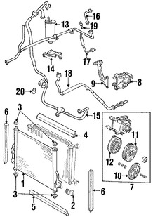 Foto de Manguera Refrigerante Aire Acondicionado Original para Ford Freestar Mercury Marca FORD Nmero de Parte 6F2Z19835BA