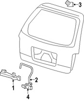 Foto de Motor Accionadro de Cerradura del Baul Original para Ford Freestar Mercury Marca FORD Nmero de Parte 6F2Z1743150A