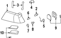 Foto de Portabombilla del Faro Original para Lincoln Aviator 2003 2004 2005 Marca FORD Nmero de Parte 2C5Z13411AA