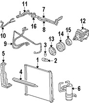 Foto de Manguera de succin Refrigerante Aire Acondicionad Original para Lincoln Aviator 2003 2004 2005 Marca FORD Nmero de Parte 4C5Z19D850AA