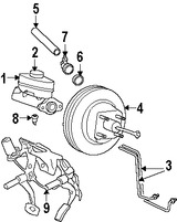 Foto de Reforzador de Frenos Original para Lincoln Aviator 2003 2004 2005 Marca FORD Nmero de Parte 2C5Z2005AB