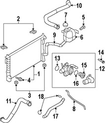 Foto de Empacadura de la carcasa del termostato del refrig Original para Lincoln Ford  Mercury Marca FORD Nmero de Parte 7T4Z8590A