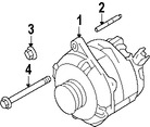 Foto de Tornillo del Alternador Original para Ford  Mercury Lincoln Marca FORD Nmero de Parte W709986S437