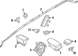 Foto de Mdulo de control del Air Bag Original para Lincoln MKX 2012 Ford Edge 2012 Marca FORD Nmero de Parte CT4Z14B321A