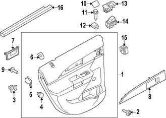 Foto de Interruptor de Calefaccin del Asiento Original para Lincoln MKX Ford Edge Marca FORD Nmero de Parte 8A1Z14D694AA