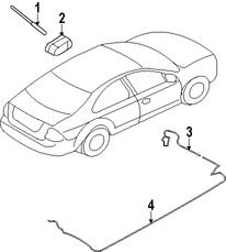 Foto de Base de Antena de Radio Original para Ford Fusion Ford Focus Ford Taurus X Ford Fiesta Mercury Milan Marca FORD Nmero de Parte BE8Z18936A