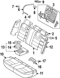 Foto de Apoyabrazos del Asiento Original para Ford Fusion 2008 Mercury Milan 2008 Marca FORD Nmero de Parte 7E5Z5467112AA