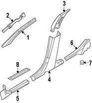 Foto de Travesa Original para Ford Fusion Mercury Milan Marca FORD Nmero de Parte 6E5Z5413208AAB